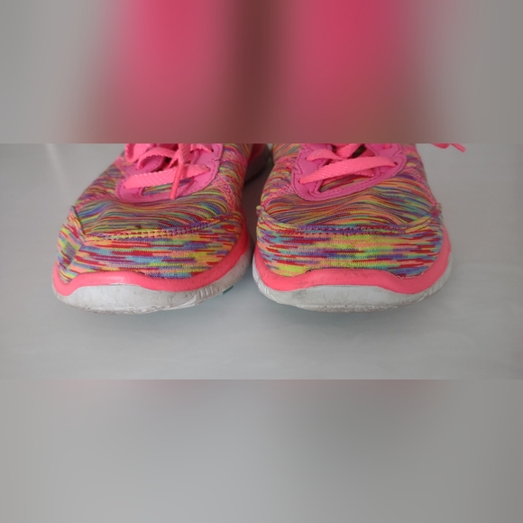 Skechers Women's Neon Multicolor Athletic Shoes - Picture 5 of 8